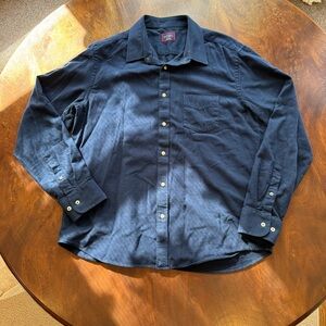 Untuckit Men's Navy Blue Button-Up Shirt